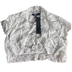 NWT Allegra K Lace Shrug Sz XS